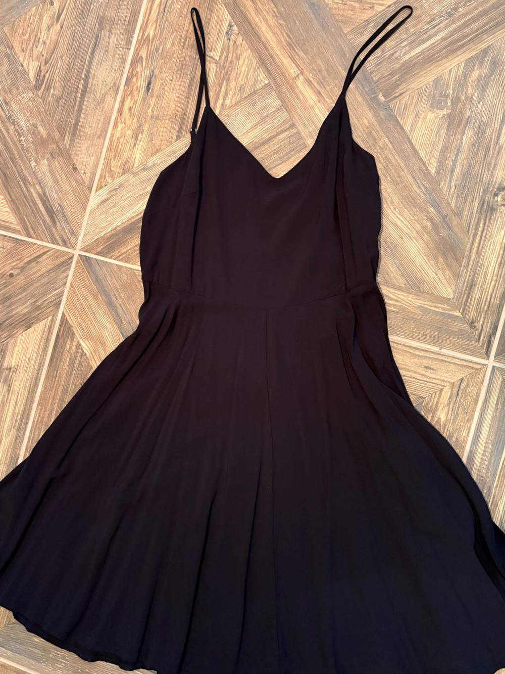 GAP Black Spaghetti-Strap Mini Dress
